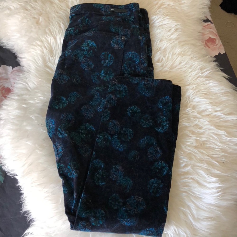 SOLD- Pilcro and the Letterpress Floral Pants - Picture 1 of 8